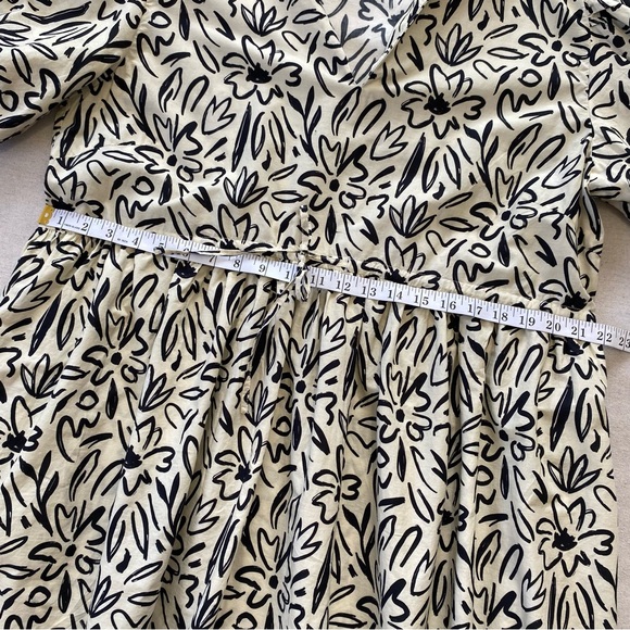 Elizabeth James Daphne Scribble Dress Puff Sleeves Pockets - Picture 10 of 15